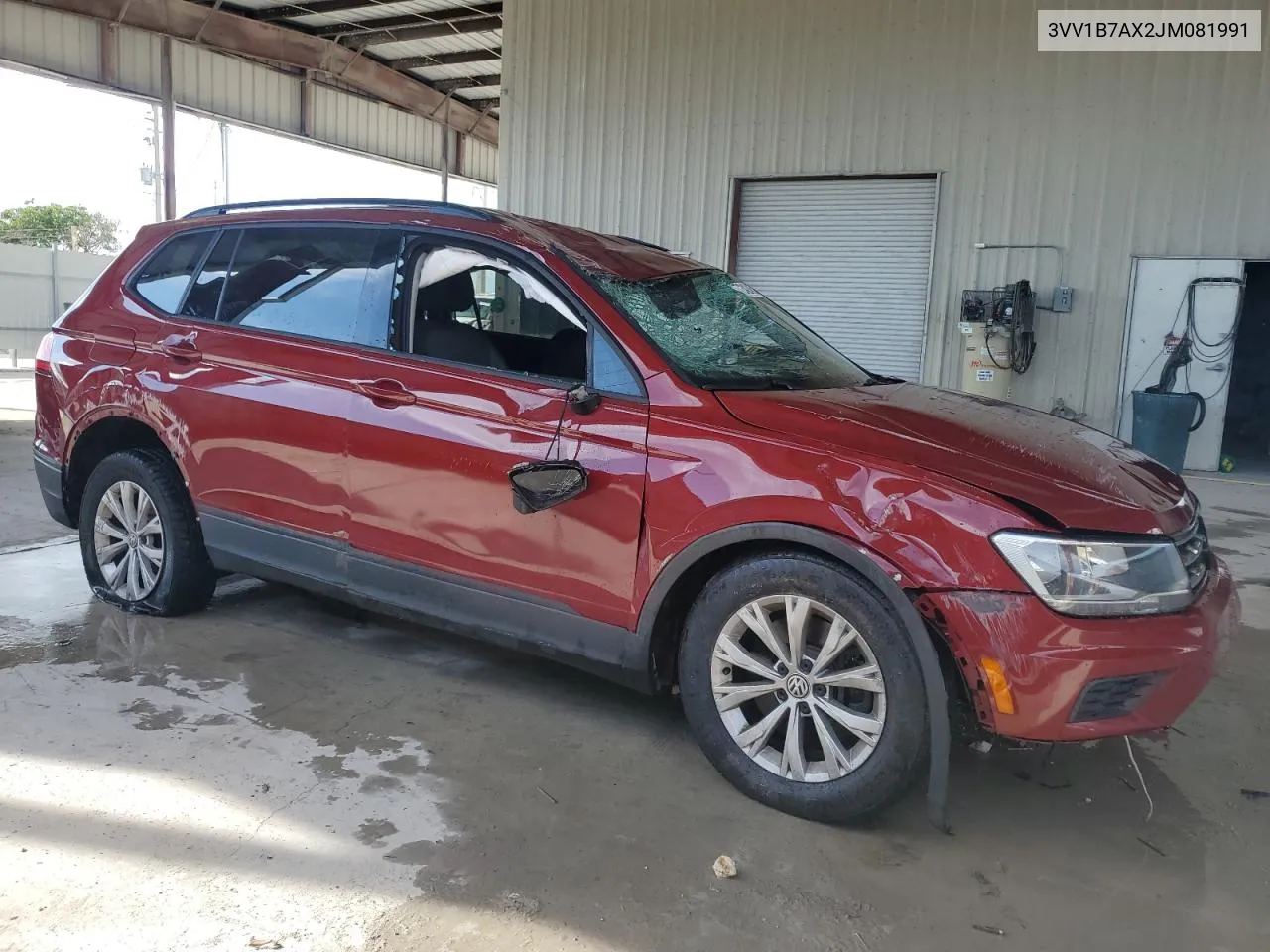 2018 Volkswagen Tiguan S VIN: 3VV1B7AX2JM081991 Lot: 72424574