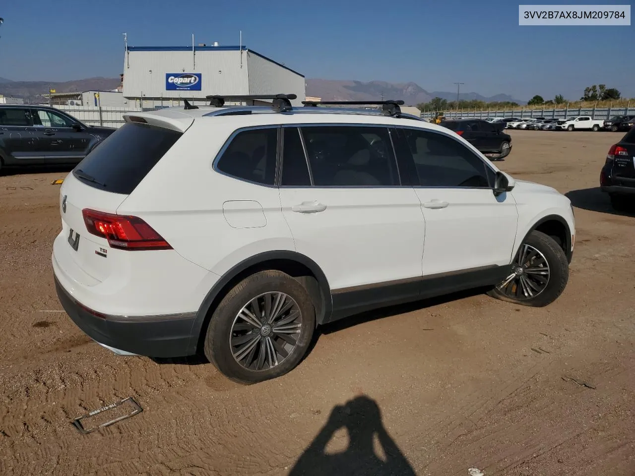 2018 Volkswagen Tiguan Se VIN: 3VV2B7AX8JM209784 Lot: 72444064