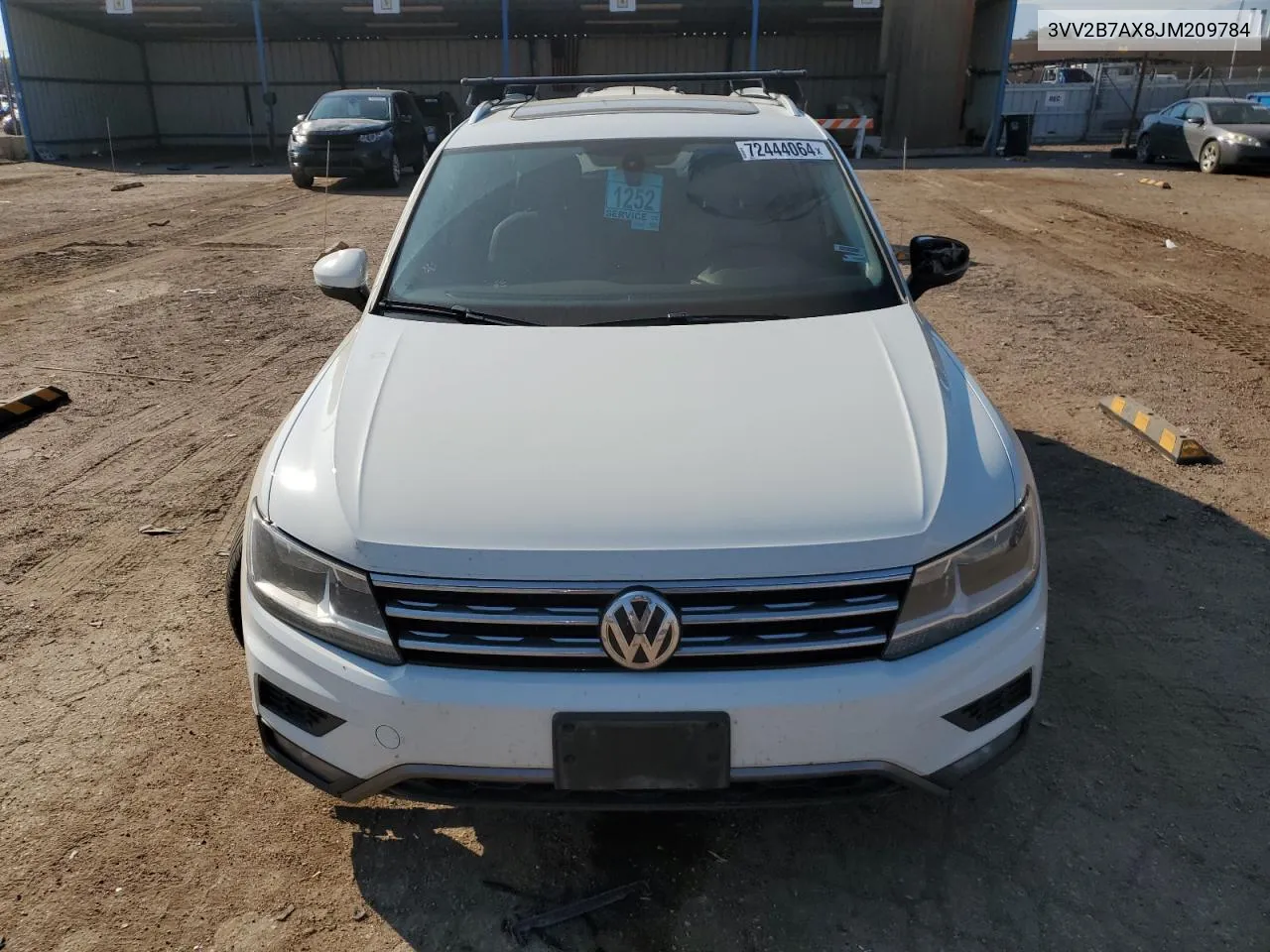 2018 Volkswagen Tiguan Se VIN: 3VV2B7AX8JM209784 Lot: 72444064