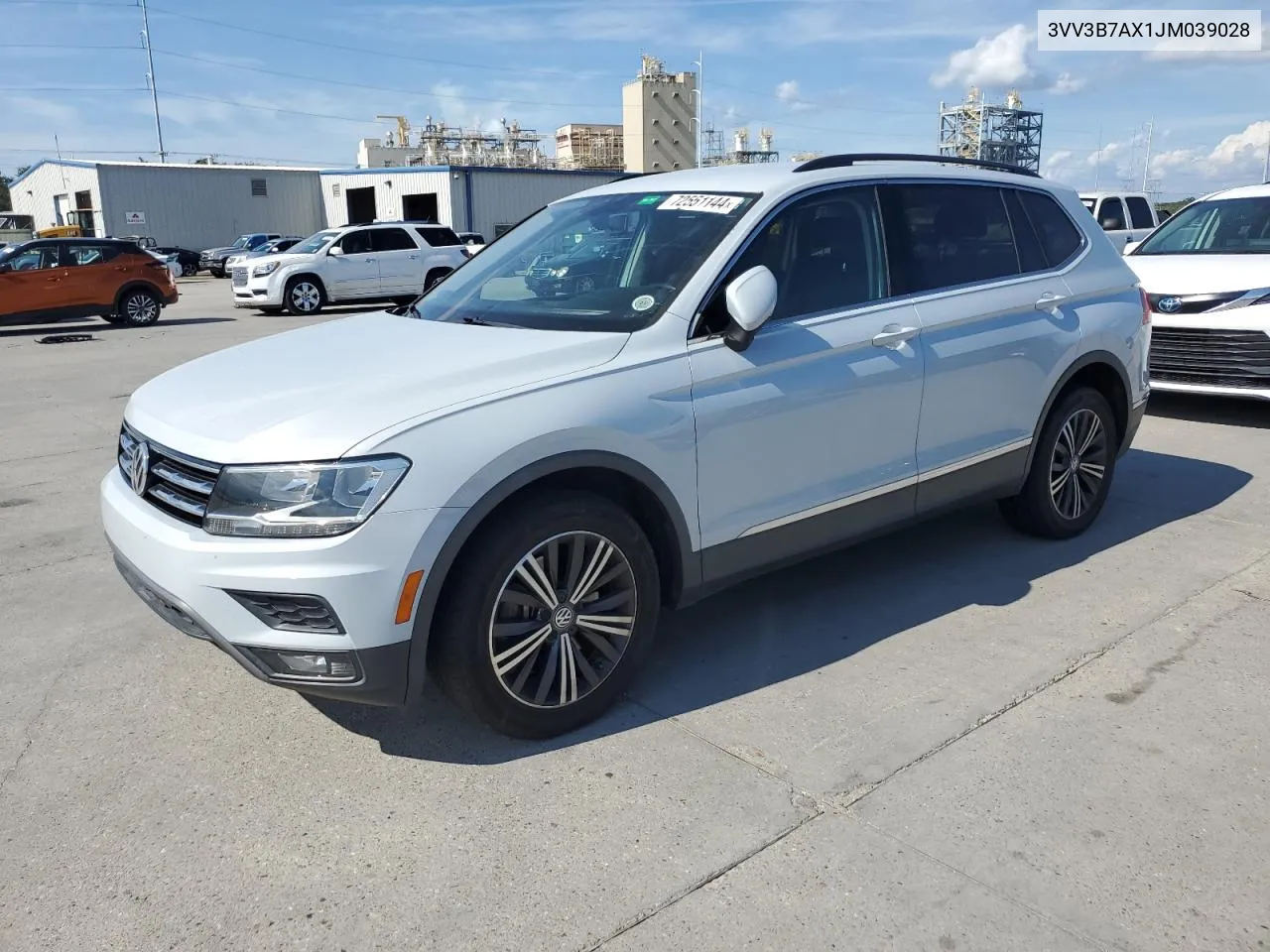 2018 Volkswagen Tiguan Se VIN: 3VV3B7AX1JM039028 Lot: 72551144