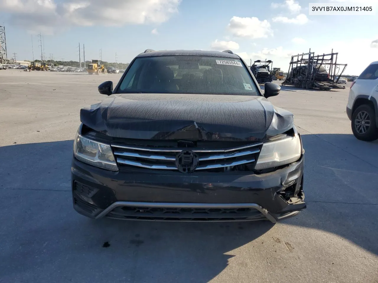 2018 Volkswagen Tiguan S VIN: 3VV1B7AX0JM121405 Lot: 72585944