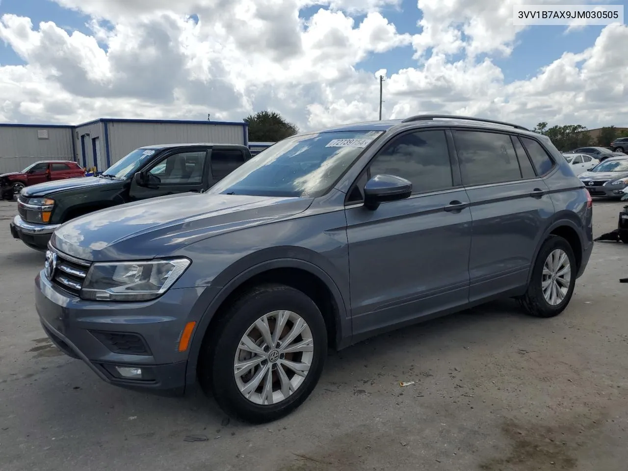 2018 Volkswagen Tiguan S VIN: 3VV1B7AX9JM030505 Lot: 72739754