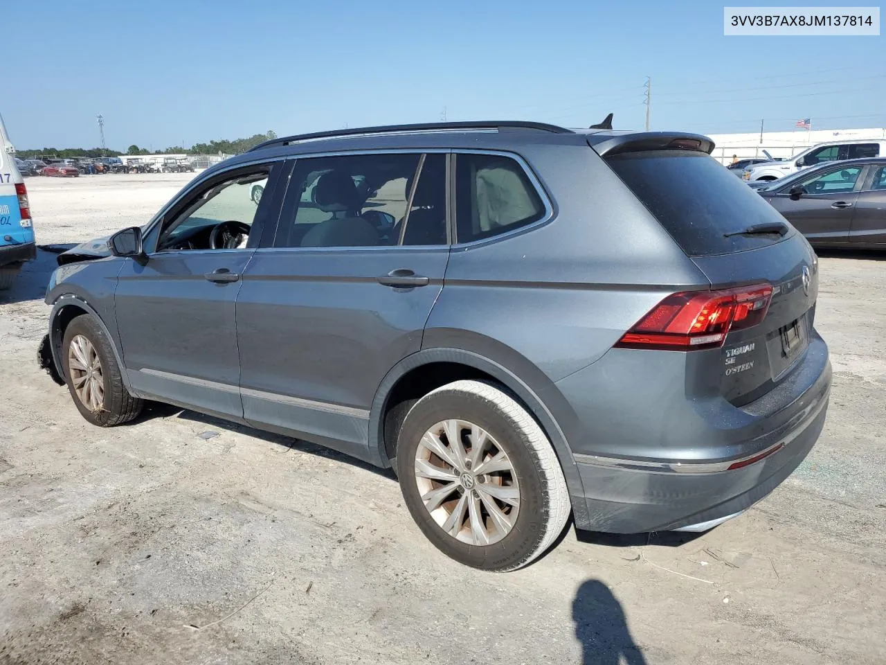 2018 Volkswagen Tiguan Se VIN: 3VV3B7AX8JM137814 Lot: 72828294