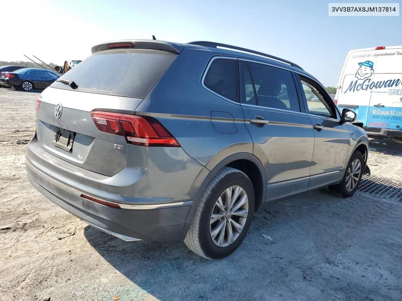 2018 Volkswagen Tiguan Se VIN: 3VV3B7AX8JM137814 Lot: 72828294