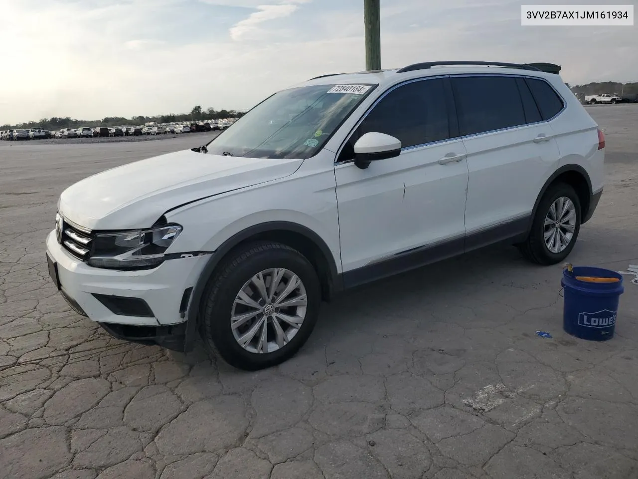 2018 Volkswagen Tiguan Se VIN: 3VV2B7AX1JM161934 Lot: 72840184