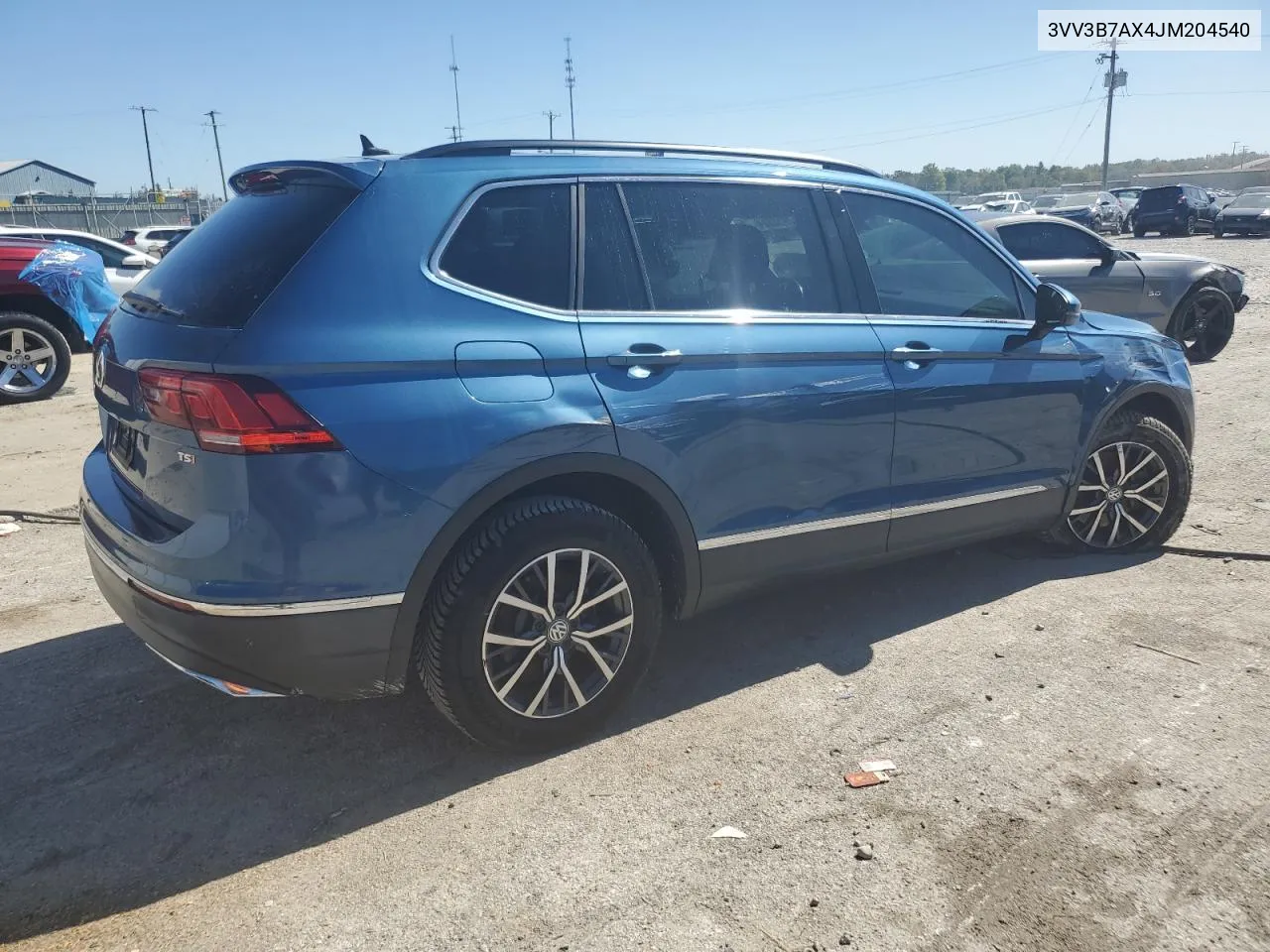 2018 Volkswagen Tiguan Se VIN: 3VV3B7AX4JM204540 Lot: 72932324