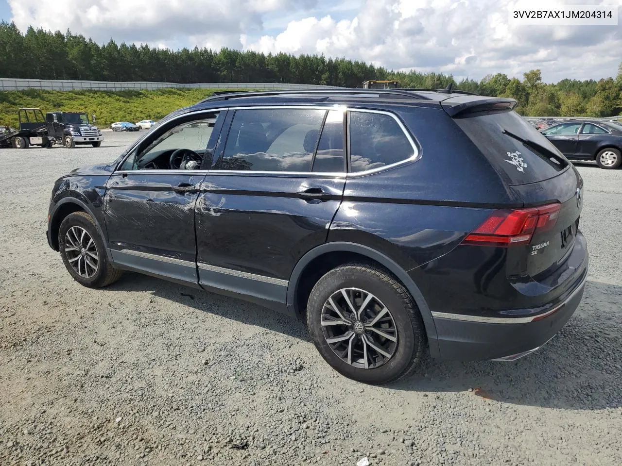 2018 Volkswagen Tiguan Se VIN: 3VV2B7AX1JM204314 Lot: 73021984