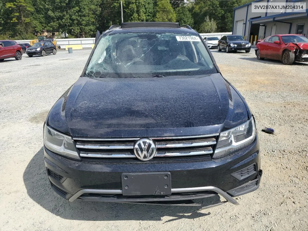 2018 Volkswagen Tiguan Se VIN: 3VV2B7AX1JM204314 Lot: 73021984