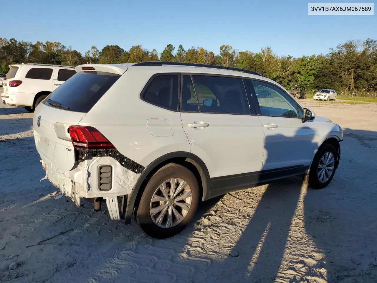 2018 Volkswagen Tiguan S VIN: 3VV1B7AX6JM067589 Lot: 73369004