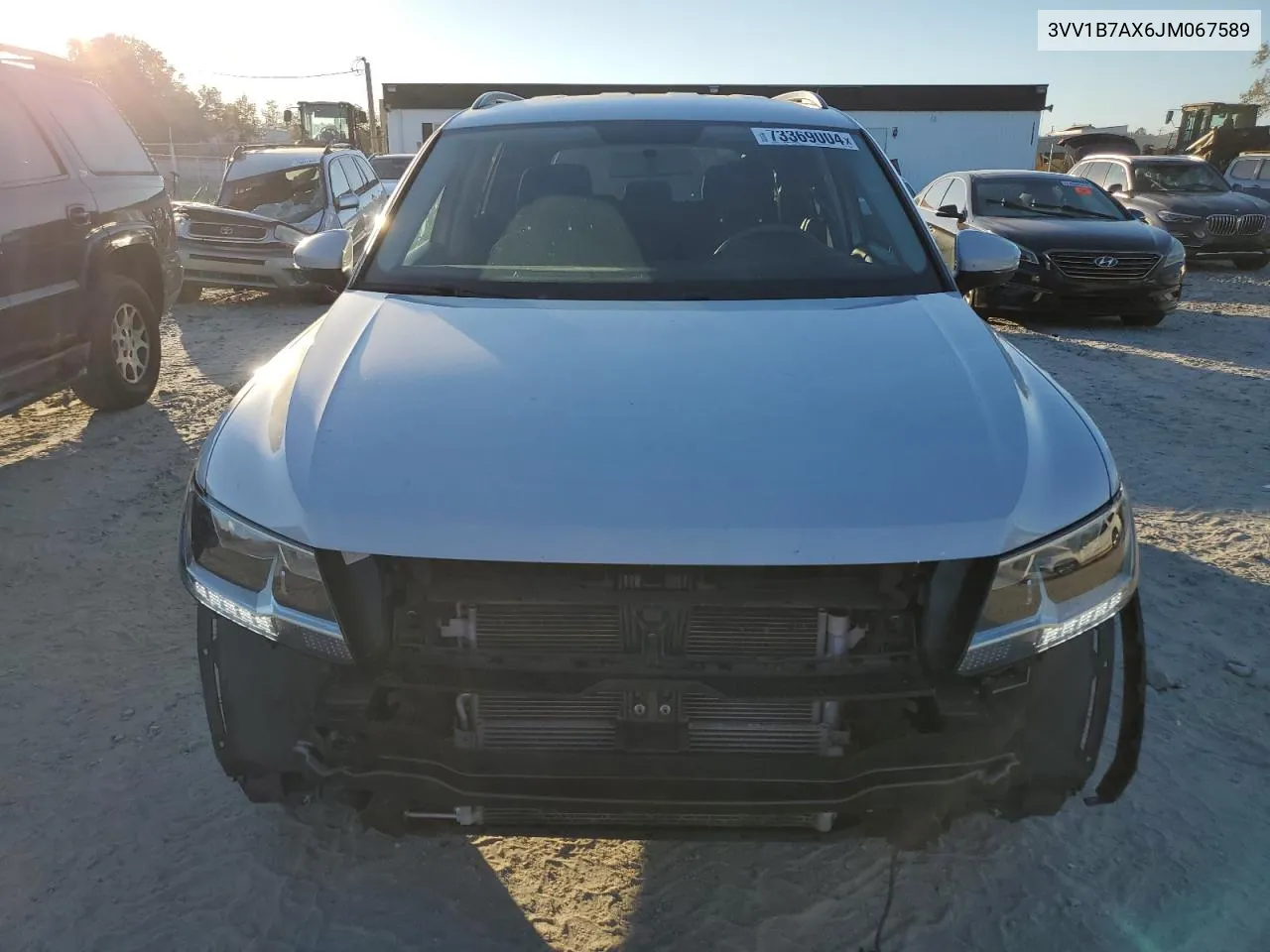 2018 Volkswagen Tiguan S VIN: 3VV1B7AX6JM067589 Lot: 73369004