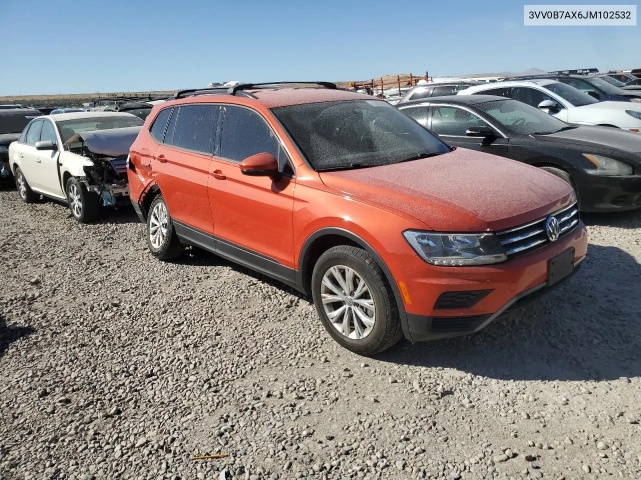 2018 Volkswagen Tiguan S VIN: 3VV0B7AX6JM102532 Lot: 73425974