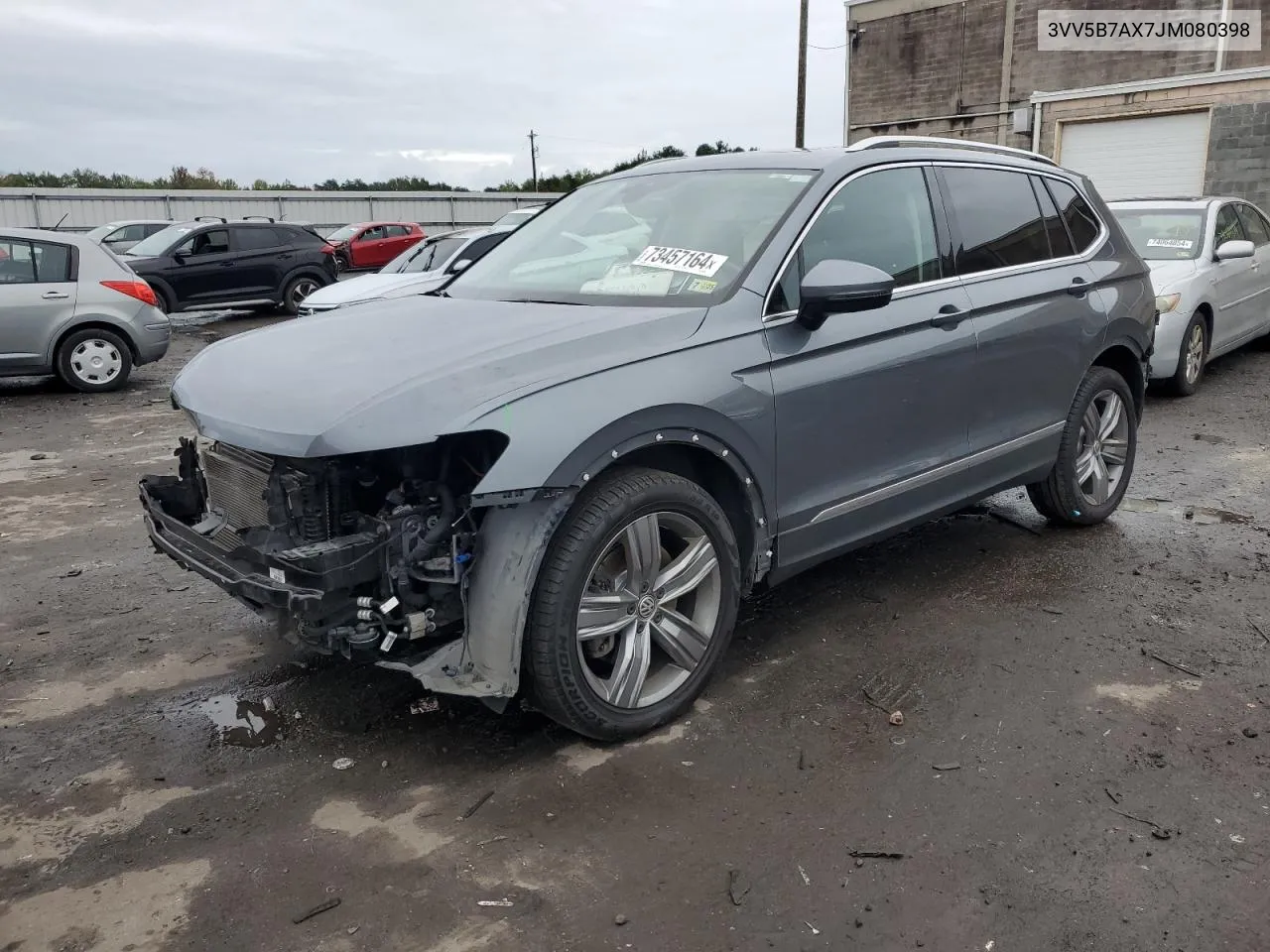 3VV5B7AX7JM080398 2018 Volkswagen Tiguan Sel Premium