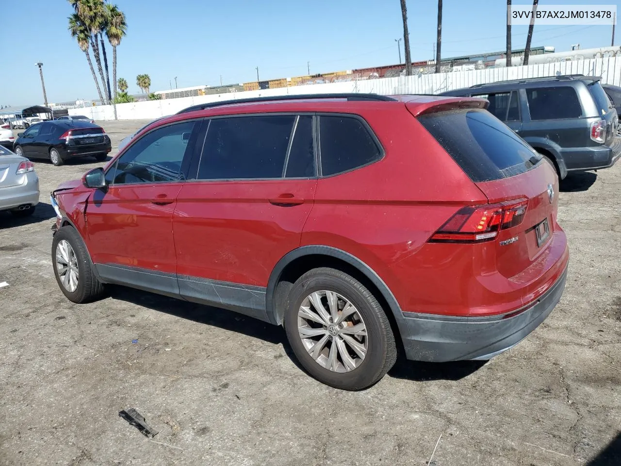 2018 Volkswagen Tiguan S VIN: 3VV1B7AX2JM013478 Lot: 73579144