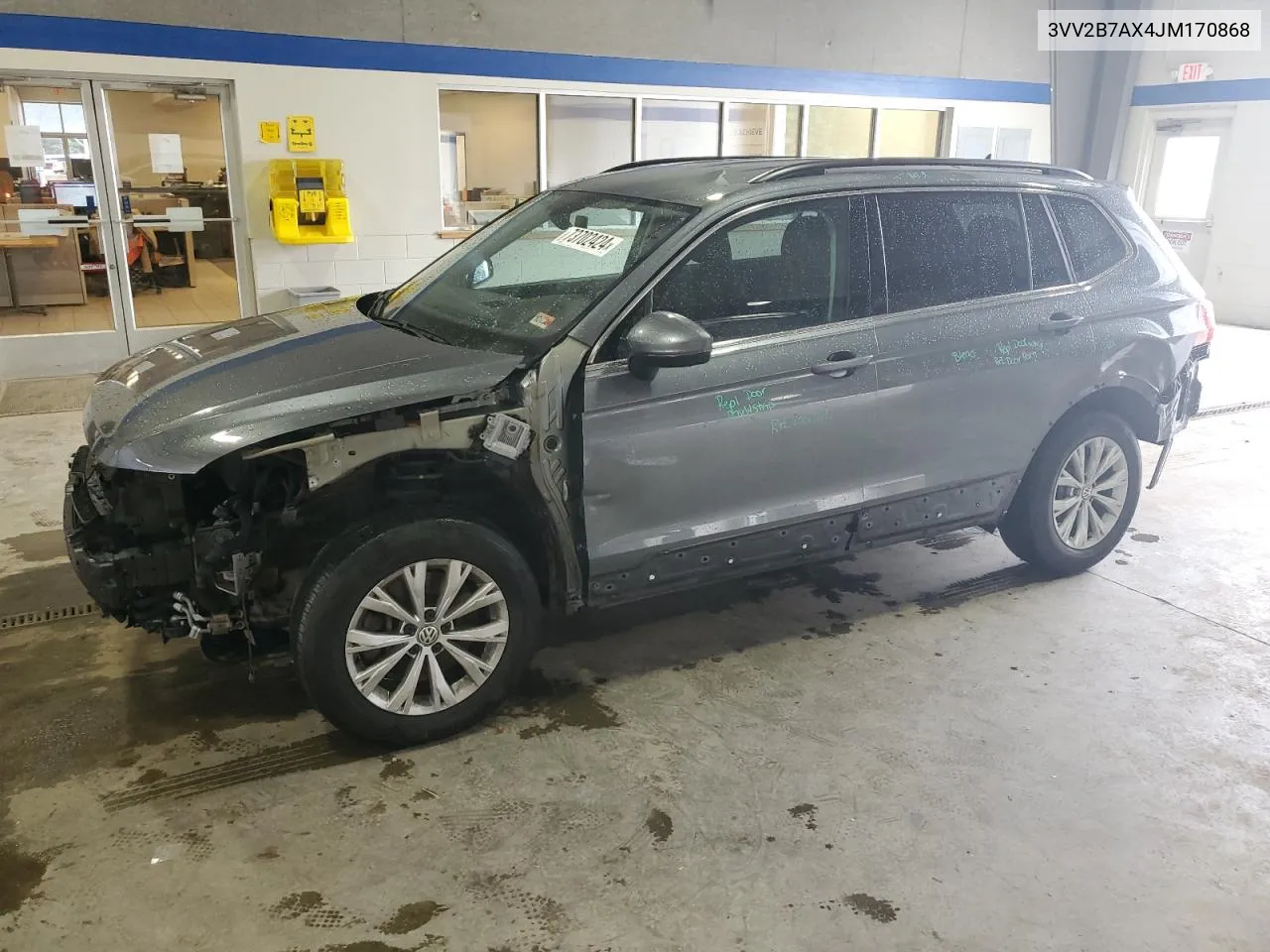 2018 Volkswagen Tiguan Se VIN: 3VV2B7AX4JM170868 Lot: 73702424