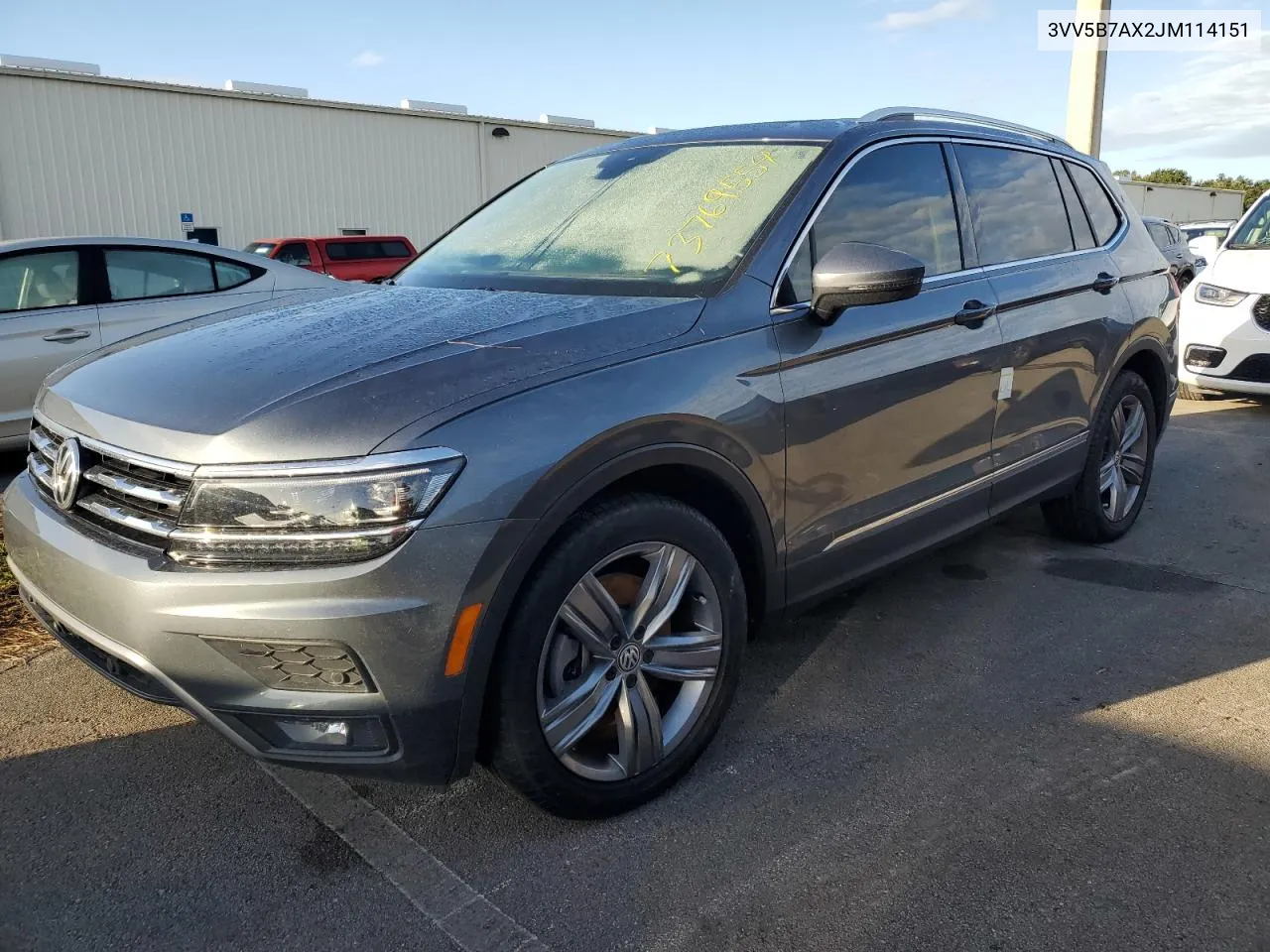 2018 Volkswagen Tiguan Sel Premium VIN: 3VV5B7AX2JM114151 Lot: 73769554