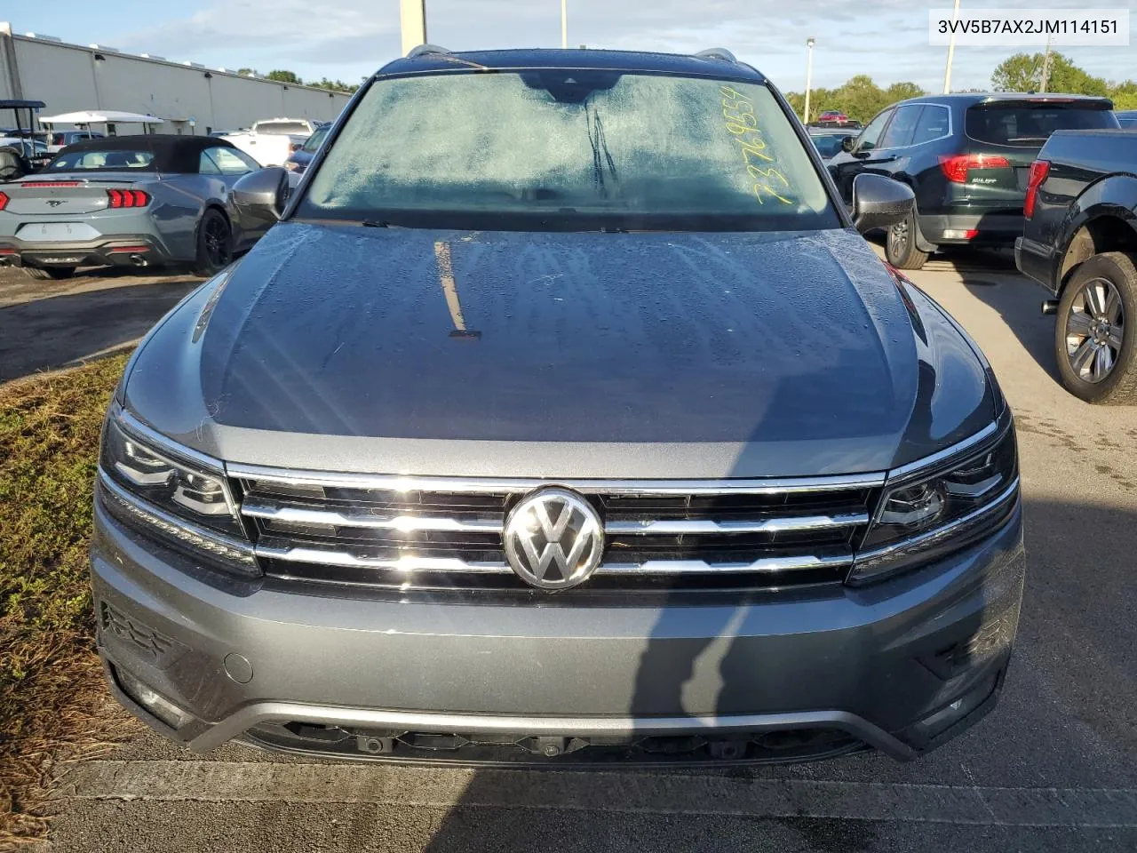 2018 Volkswagen Tiguan Sel Premium VIN: 3VV5B7AX2JM114151 Lot: 73769554