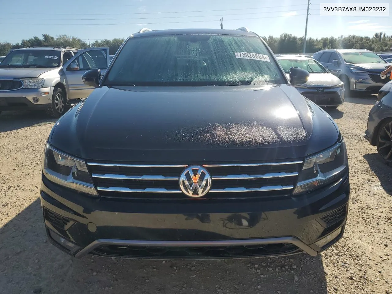 2018 Volkswagen Tiguan Se VIN: 3VV3B7AX8JM023232 Lot: 73928664