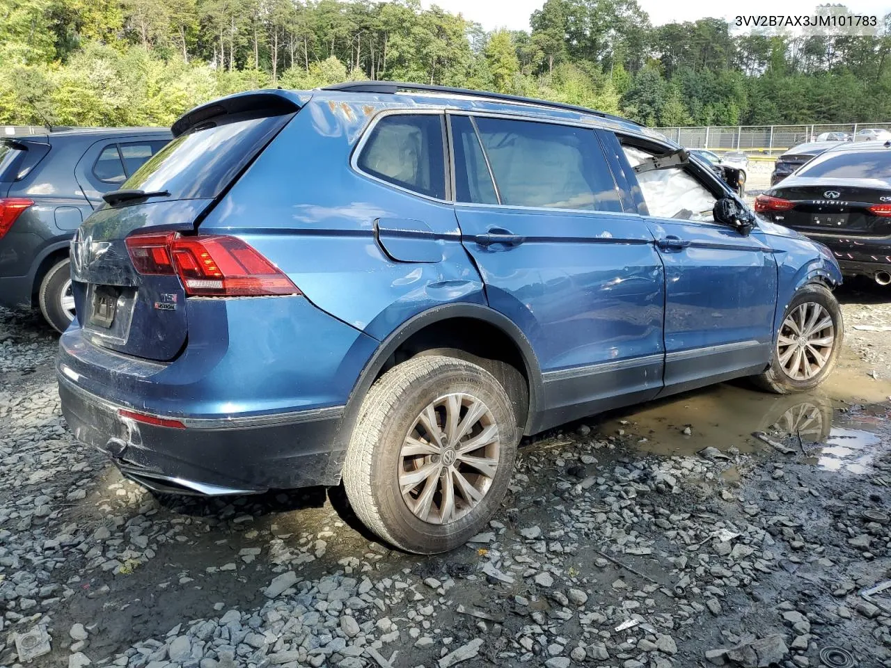 2018 Volkswagen Tiguan Se VIN: 3VV2B7AX3JM101783 Lot: 74105904