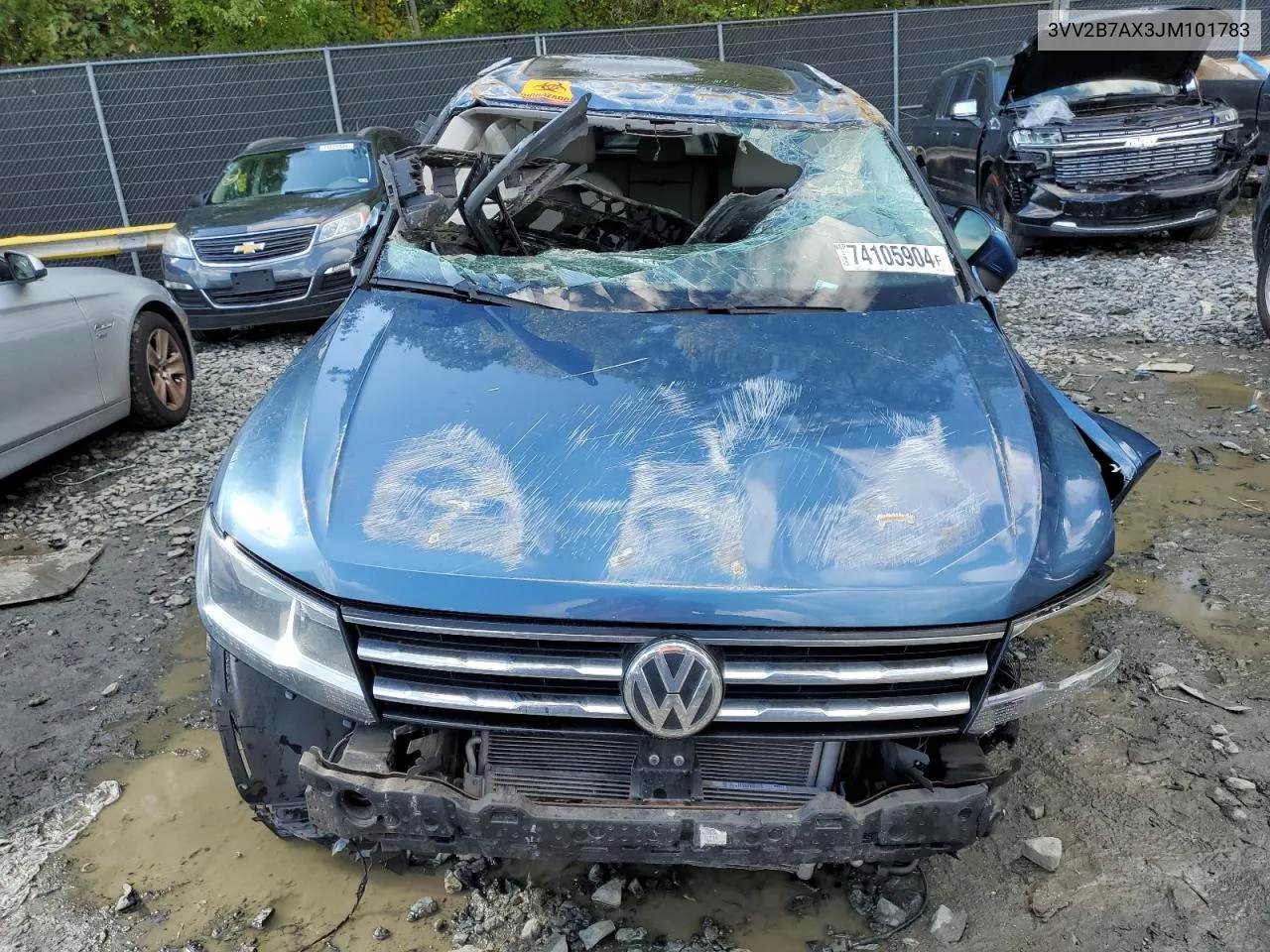 3VV2B7AX3JM101783 2018 Volkswagen Tiguan Se