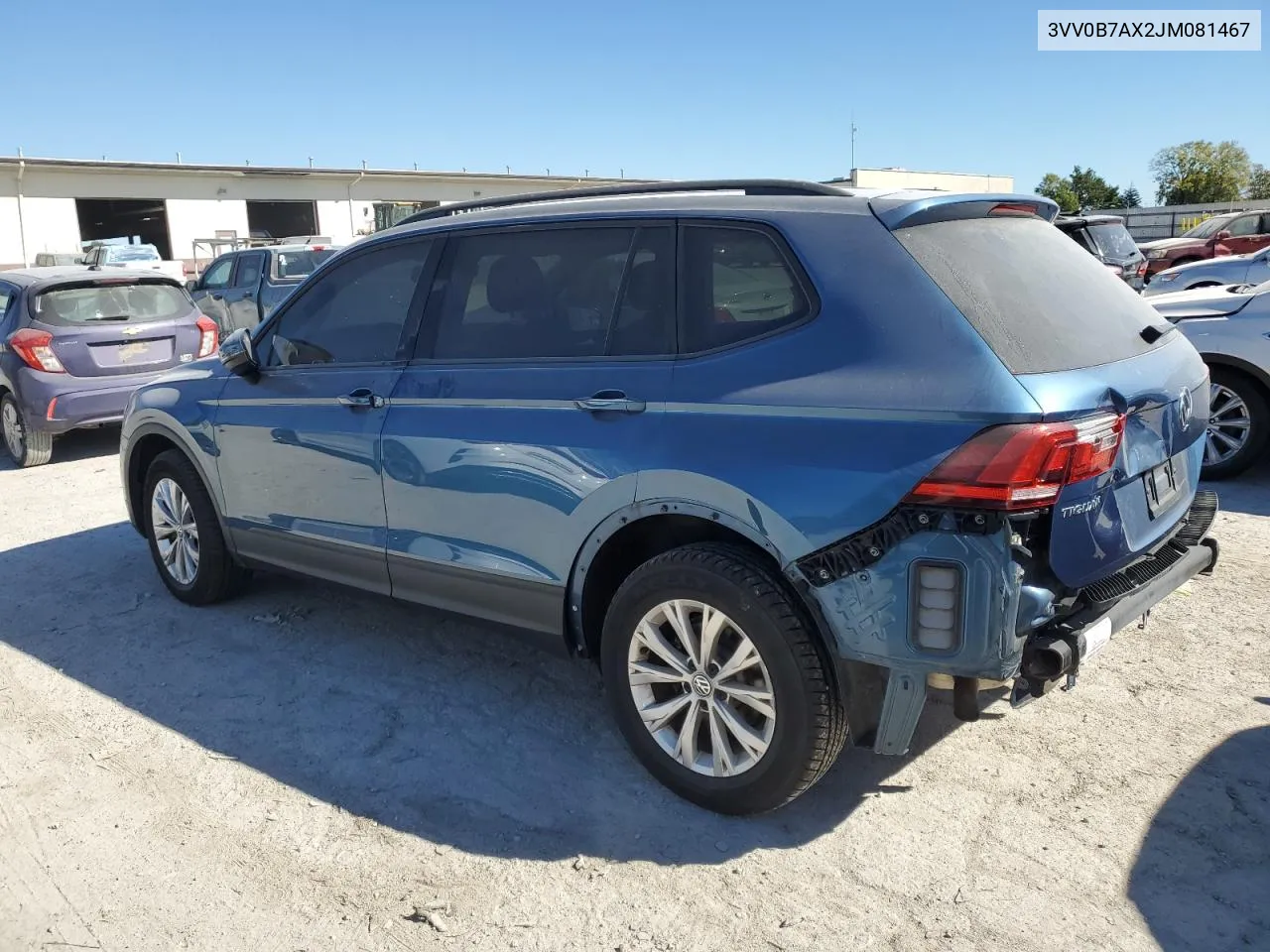 2018 Volkswagen Tiguan S VIN: 3VV0B7AX2JM081467 Lot: 74141144