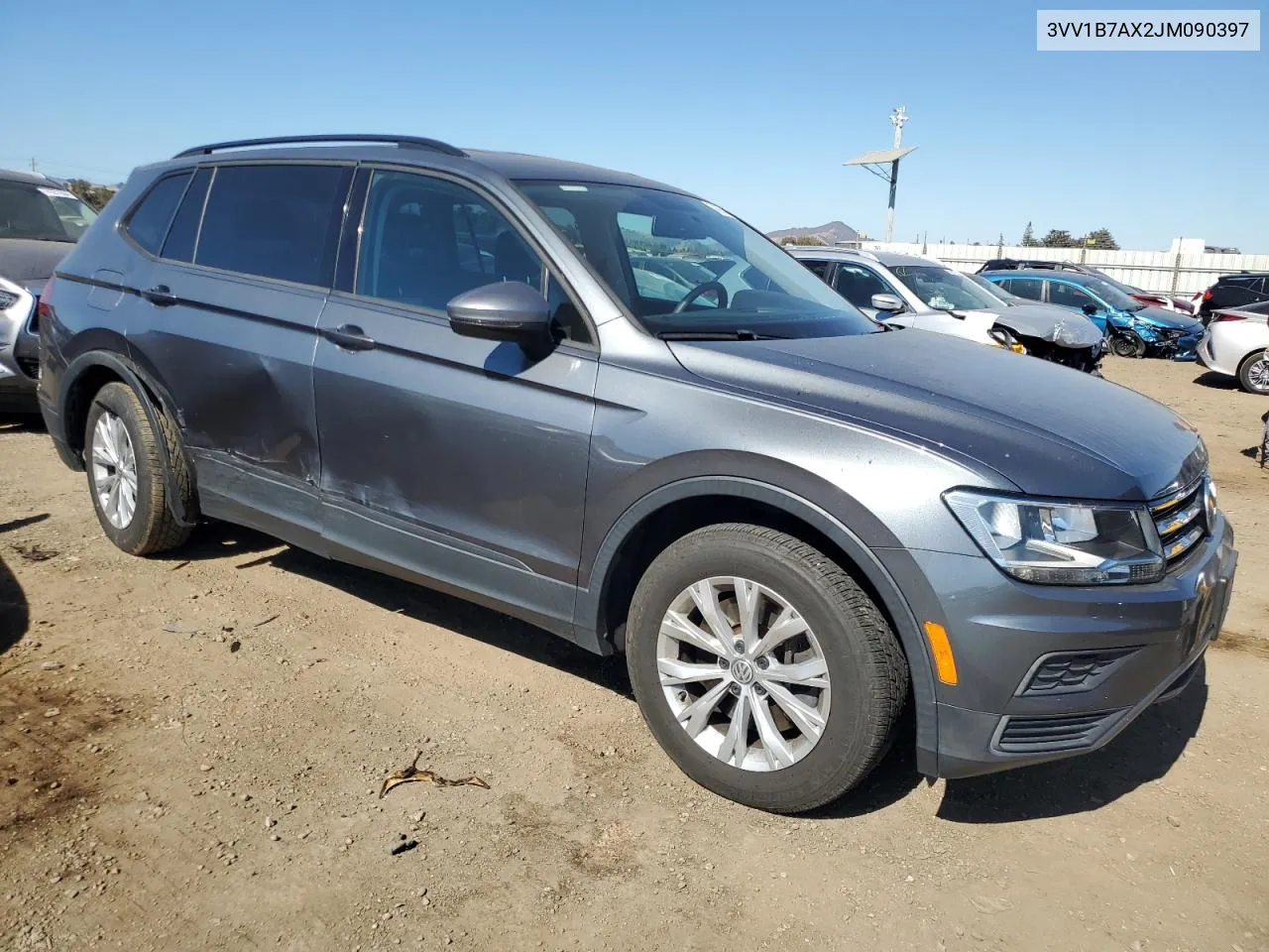 2018 Volkswagen Tiguan S VIN: 3VV1B7AX2JM090397 Lot: 74283994