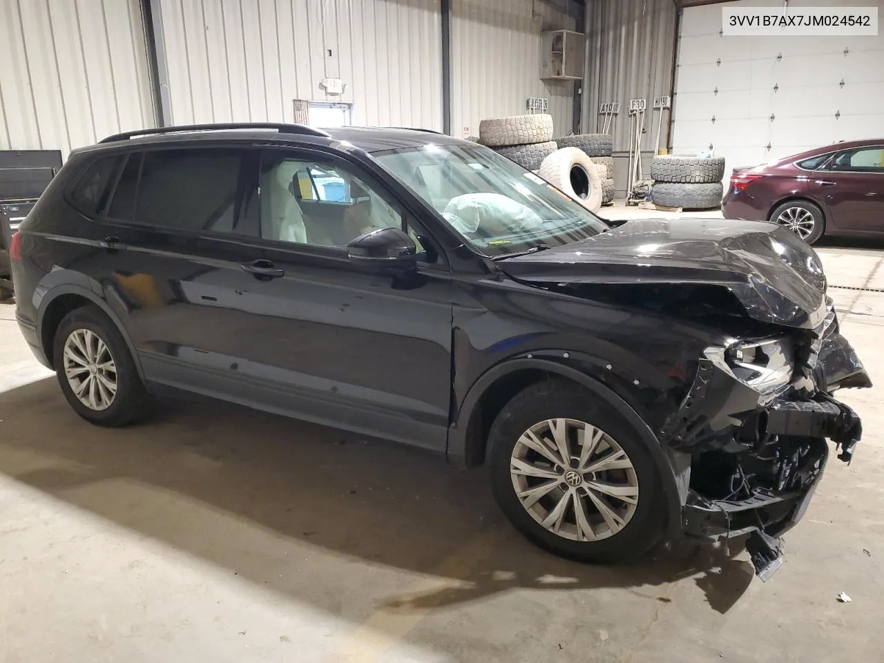 2018 Volkswagen Tiguan S VIN: 3VV1B7AX7JM024542 Lot: 74458894