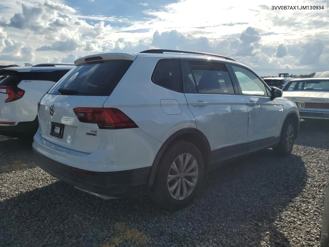 2018 Volkswagen Tiguan S VIN: 3VV0B7AX1JM130934 Lot: 74463124