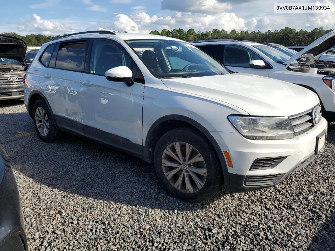 2018 Volkswagen Tiguan S VIN: 3VV0B7AX1JM130934 Lot: 74463124