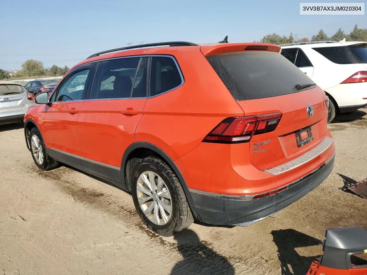 2018 Volkswagen Tiguan Se VIN: 3VV3B7AX3JM020304 Lot: 74897174