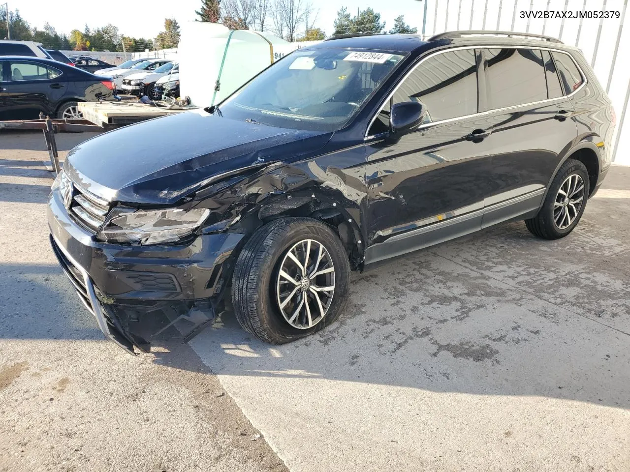 2018 Volkswagen Tiguan Se VIN: 3VV2B7AX2JM052379 Lot: 74912844