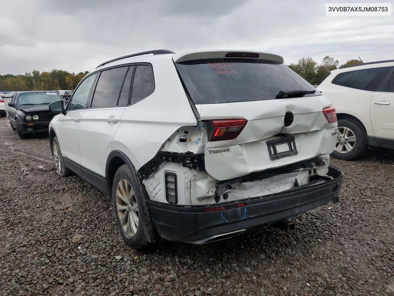 2018 Volkswagen Tiguan S VIN: 3VV0B7AX5JM08753 Lot: 74939274