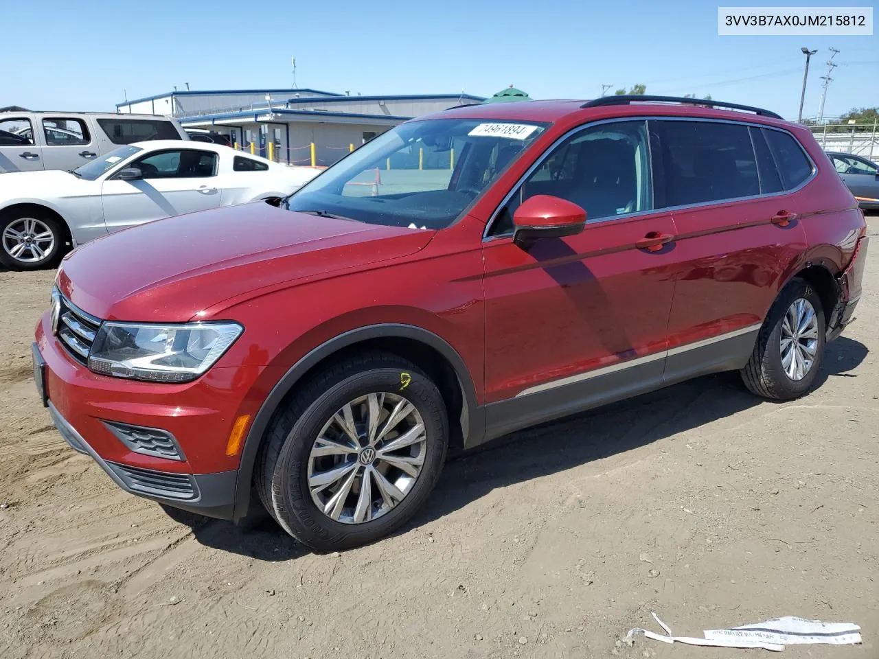 2018 Volkswagen Tiguan Se VIN: 3VV3B7AX0JM215812 Lot: 74961894