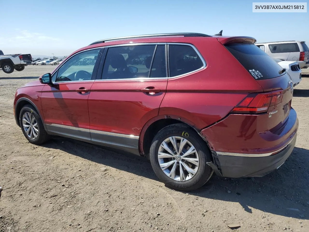 2018 Volkswagen Tiguan Se VIN: 3VV3B7AX0JM215812 Lot: 74961894