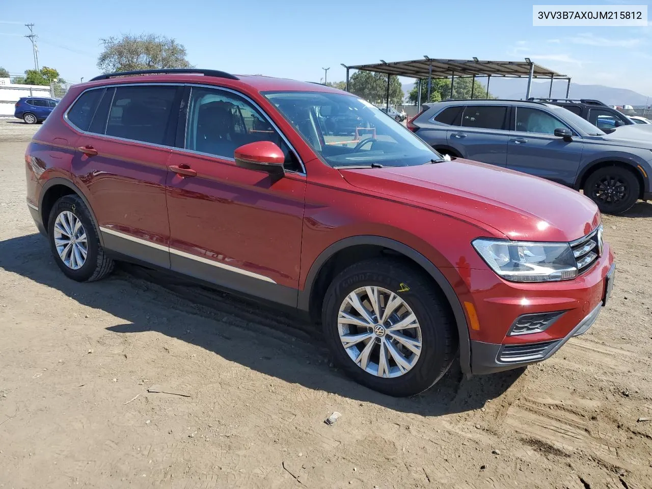 2018 Volkswagen Tiguan Se VIN: 3VV3B7AX0JM215812 Lot: 74961894