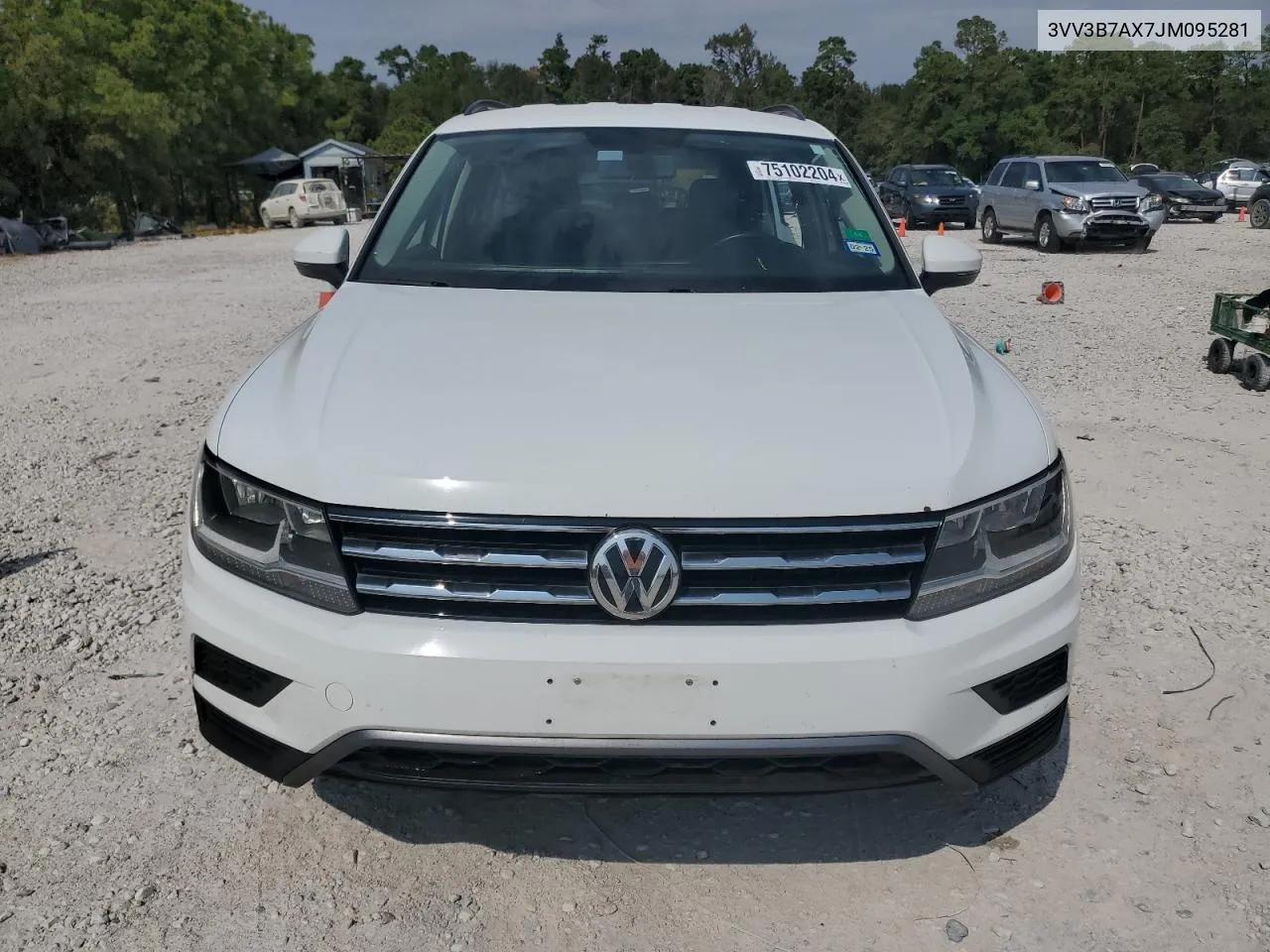 2018 Volkswagen Tiguan Se VIN: 3VV3B7AX7JM095281 Lot: 75102204