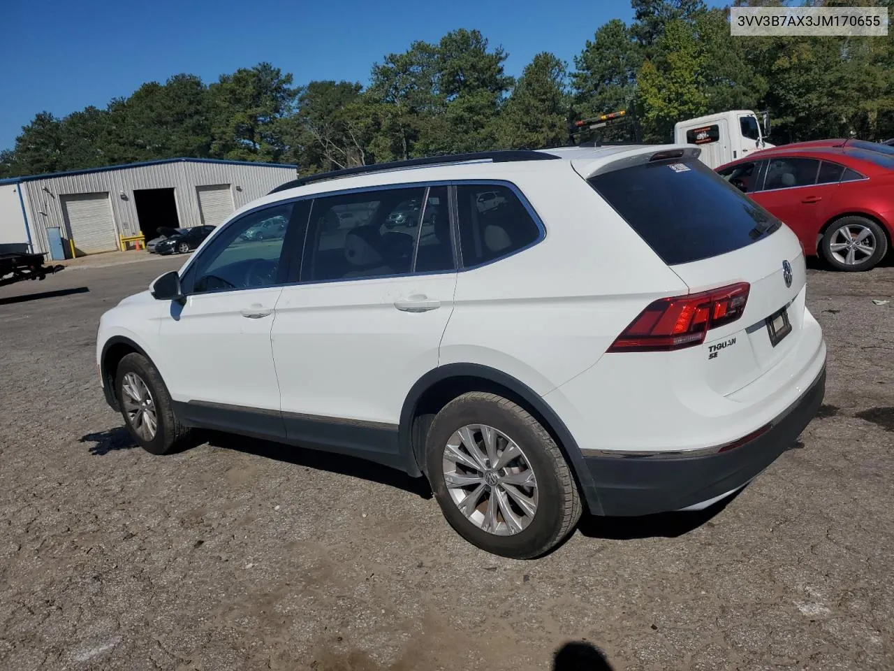 2018 Volkswagen Tiguan Se VIN: 3VV3B7AX3JM170655 Lot: 75107954