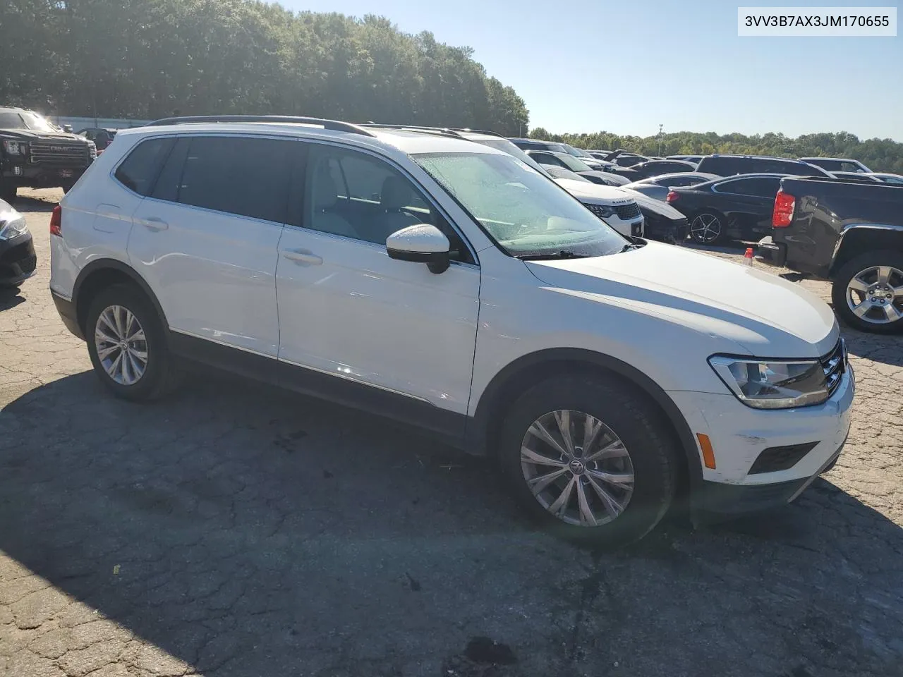 2018 Volkswagen Tiguan Se VIN: 3VV3B7AX3JM170655 Lot: 75107954