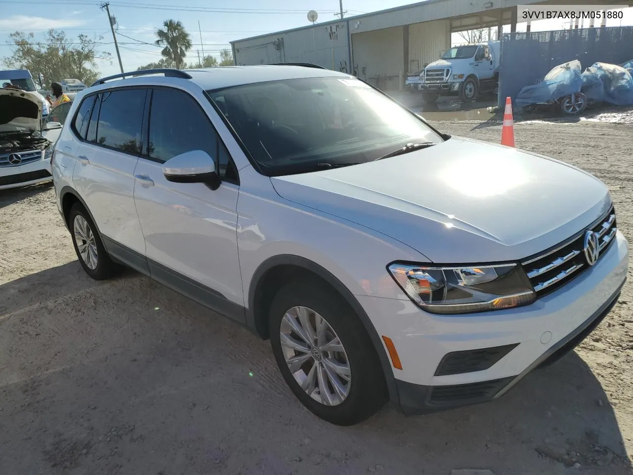 2018 Volkswagen Tiguan S VIN: 3VV1B7AX8JM051880 Lot: 75176984