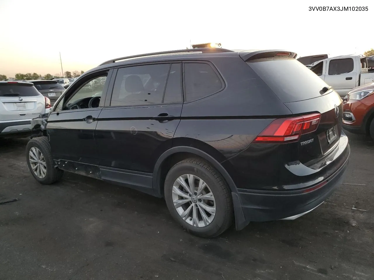 2018 Volkswagen Tiguan S VIN: 3VV0B7AX3JM102035 Lot: 75354554