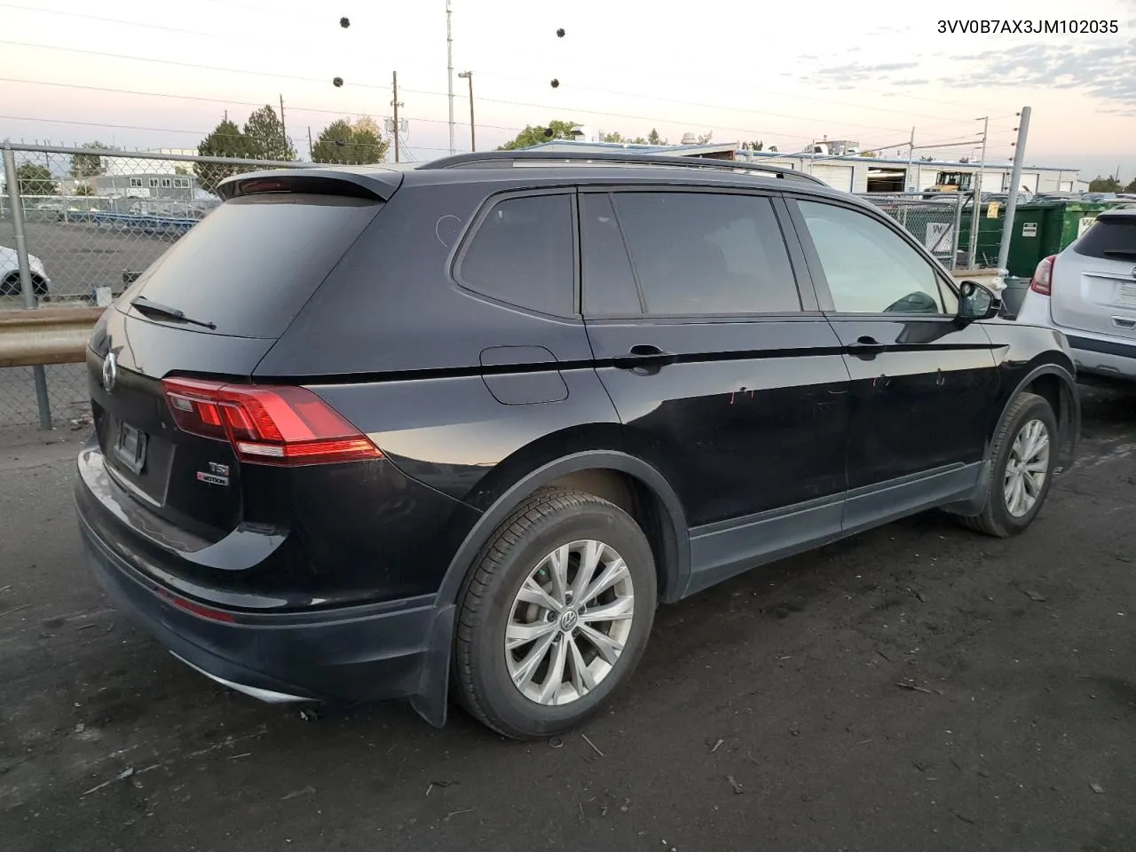 2018 Volkswagen Tiguan S VIN: 3VV0B7AX3JM102035 Lot: 75354554