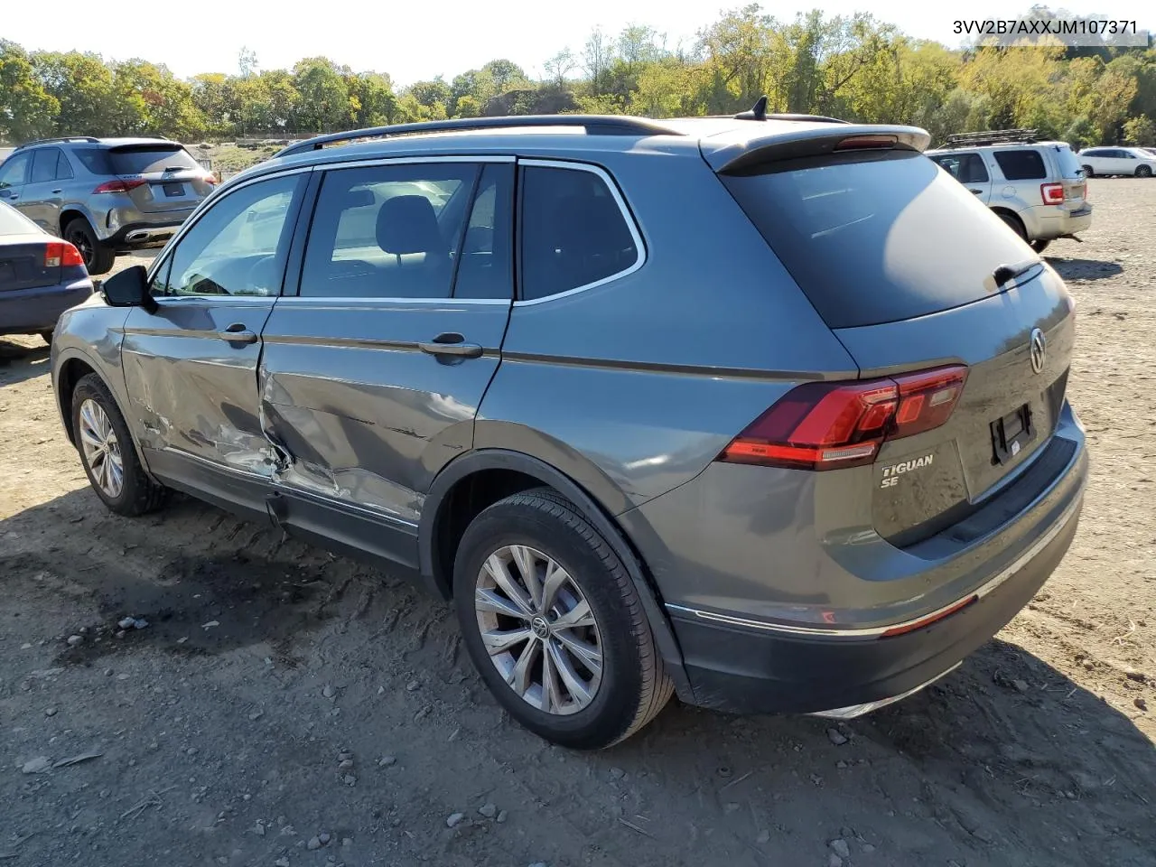 2018 Volkswagen Tiguan Se VIN: 3VV2B7AXXJM107371 Lot: 75485174