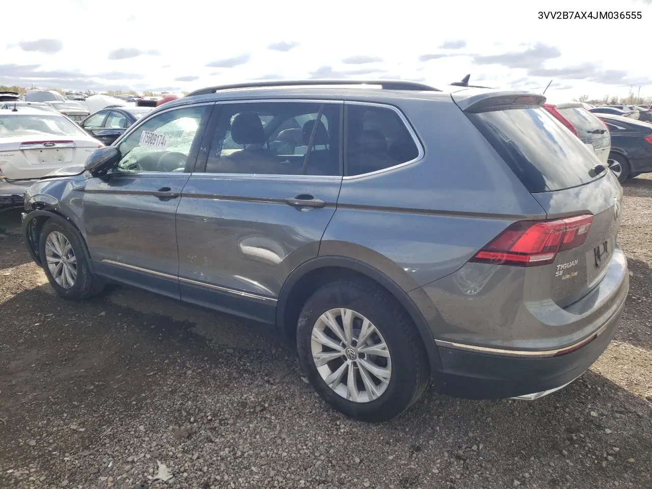 2018 Volkswagen Tiguan Se VIN: 3VV2B7AX4JM036555 Lot: 75609174