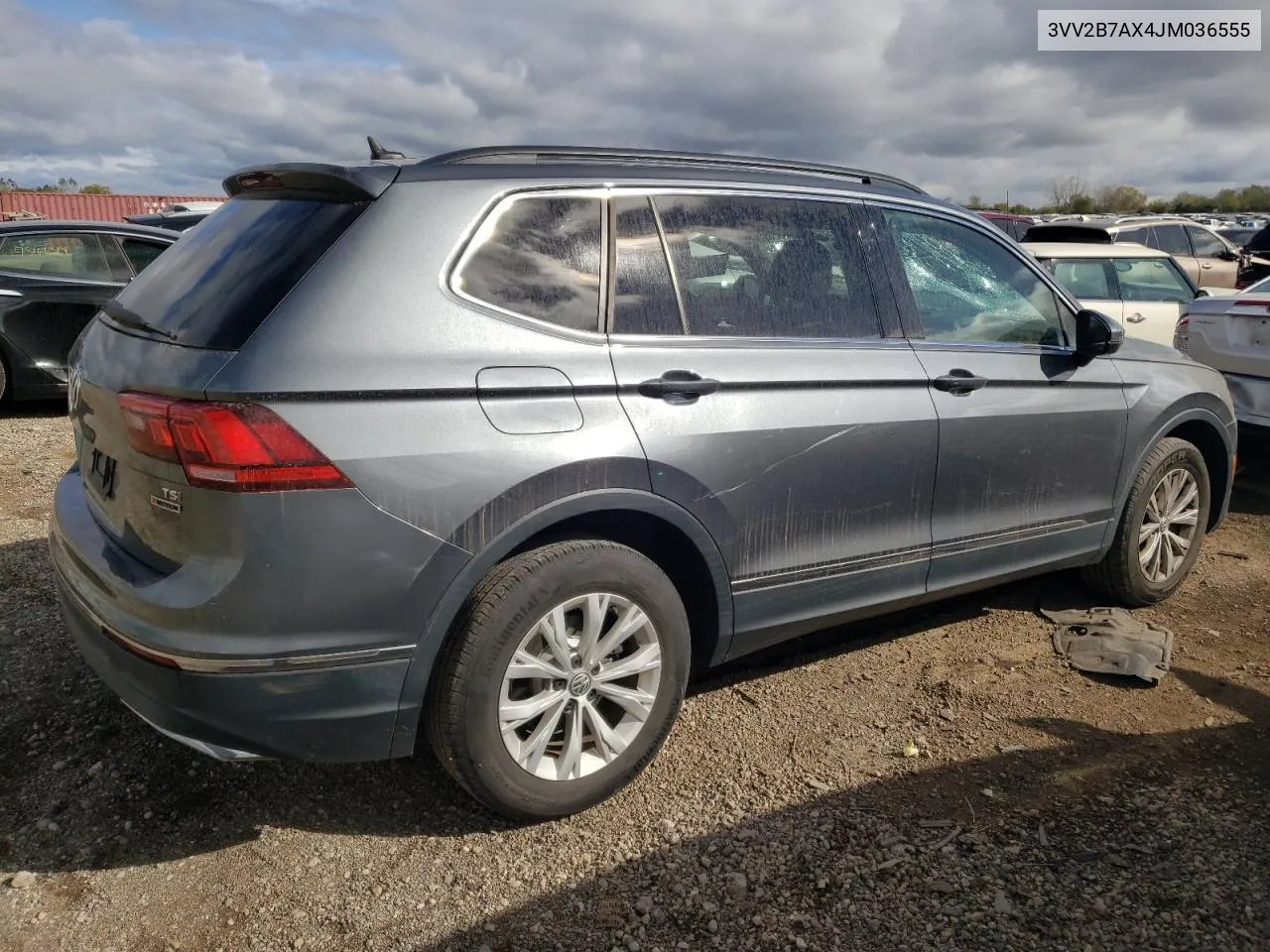 2018 Volkswagen Tiguan Se VIN: 3VV2B7AX4JM036555 Lot: 75609174