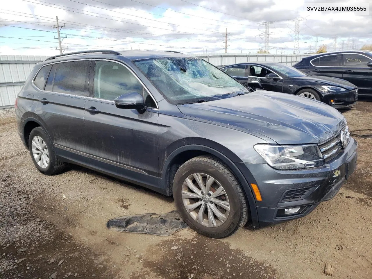 2018 Volkswagen Tiguan Se VIN: 3VV2B7AX4JM036555 Lot: 75609174