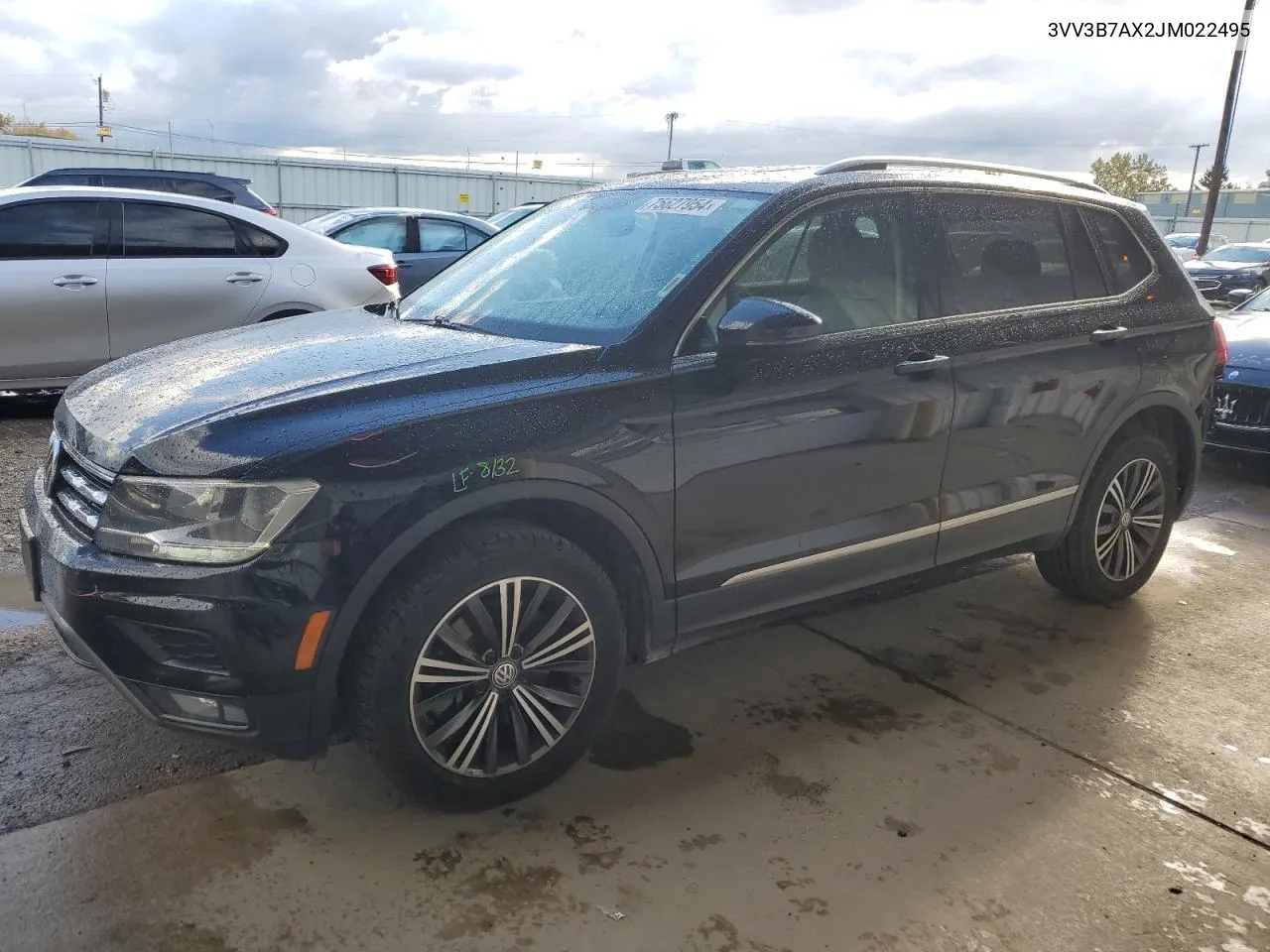 2018 Volkswagen Tiguan Se VIN: 3VV3B7AX2JM022495 Lot: 75627954