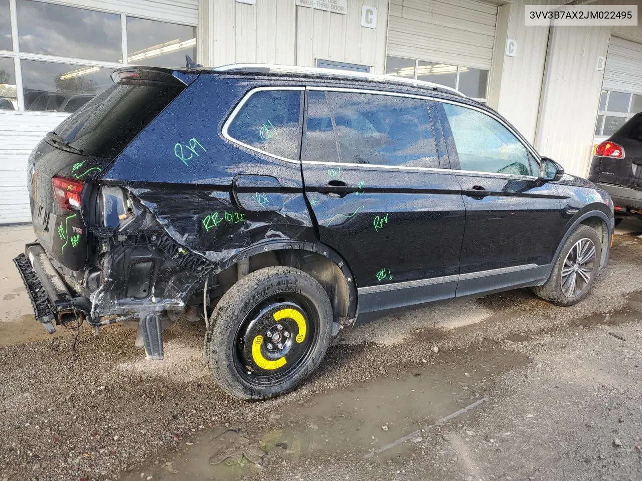 2018 Volkswagen Tiguan Se VIN: 3VV3B7AX2JM022495 Lot: 75627954