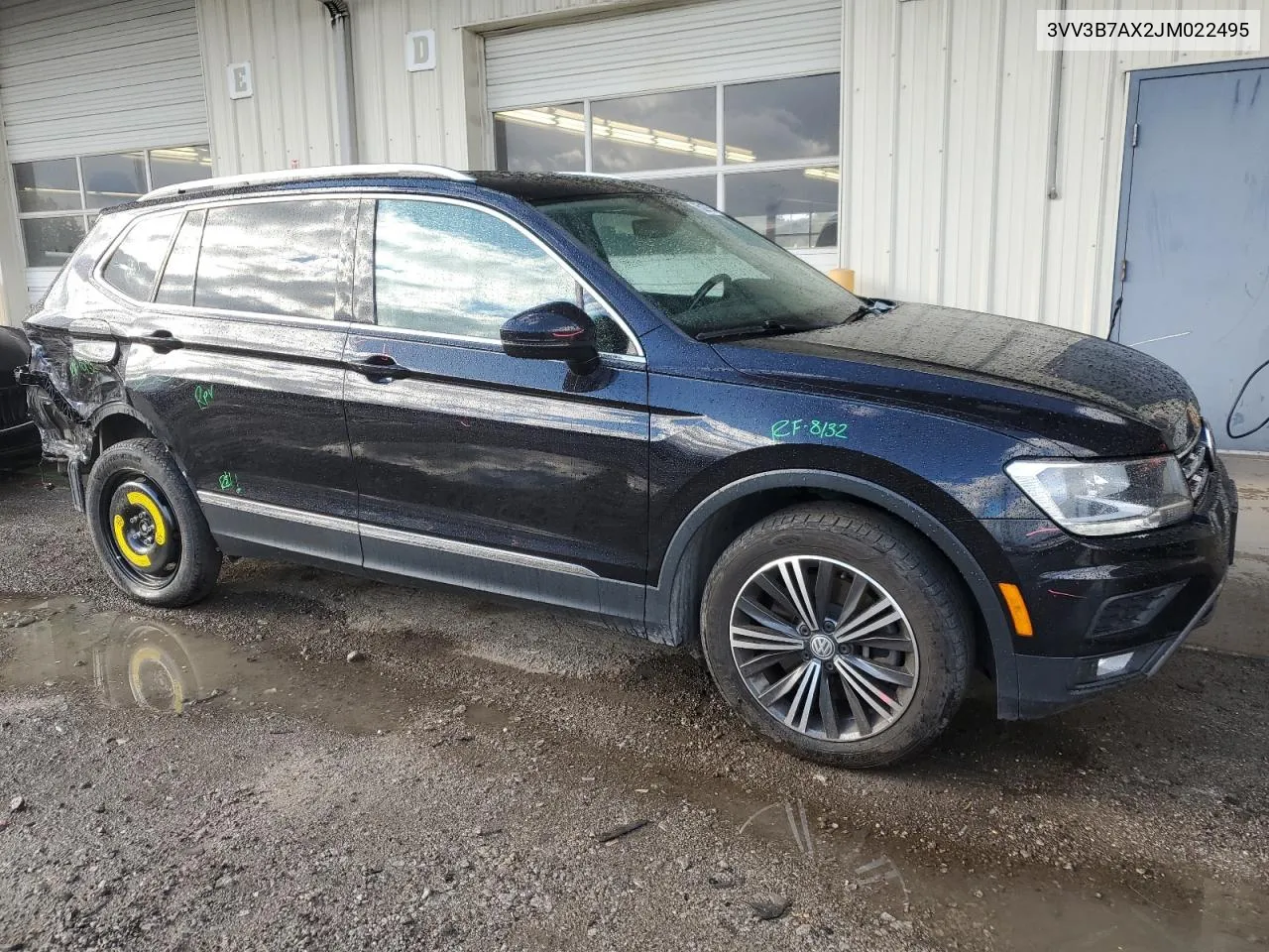 2018 Volkswagen Tiguan Se VIN: 3VV3B7AX2JM022495 Lot: 75627954