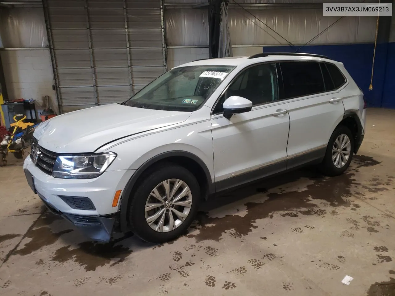 2018 Volkswagen Tiguan Se VIN: 3VV3B7AX3JM069213 Lot: 75746374