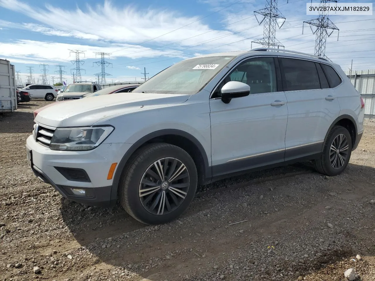 2018 Volkswagen Tiguan Se VIN: 3VV2B7AXXJM182829 Lot: 75798834