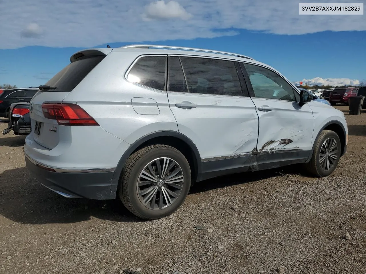 2018 Volkswagen Tiguan Se VIN: 3VV2B7AXXJM182829 Lot: 75798834